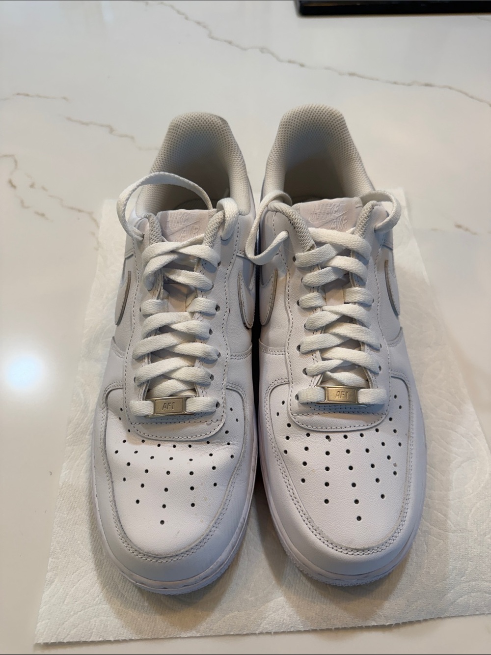 Nike White Low-Top Leather Sneakers